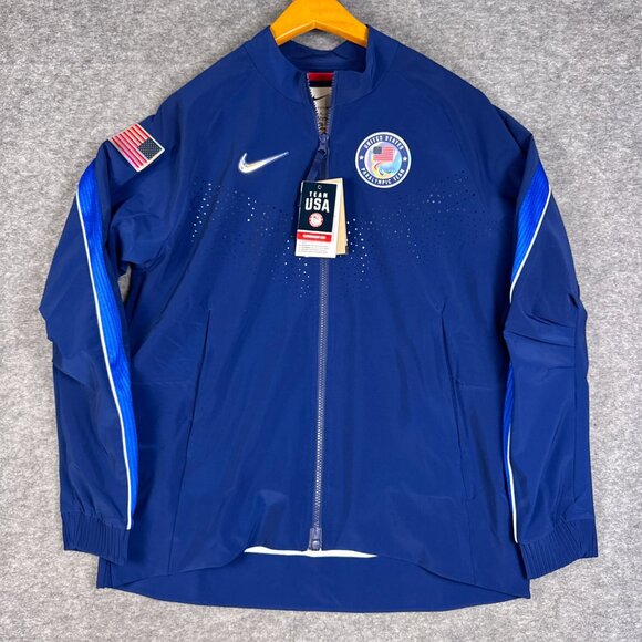 Nike Jackets & Blazers - Nike Jacket Womens Medium Blue Team USA 2024 Paris Paralympics Jacket Dri FIT AD